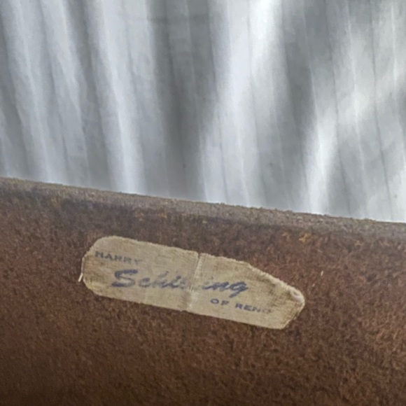 Vintage Leather Western Brown Leather Cowboy Shoulder Bag Purse Hippie Festival - Picture 7 of 11